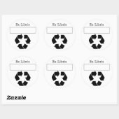 エックスリリス蔵書票 ラウンドシール (シート)