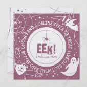 エックハロウィーン招待状 招待状 (正面/裏面)