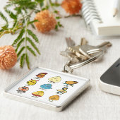 エッグおもしろいパン キーホルダー (側面)