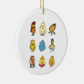 エッグおもしろいパン セラミックオーナメント (右)