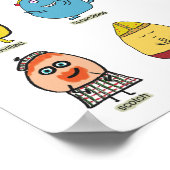 エッグおもしろいパン ポスター (角)