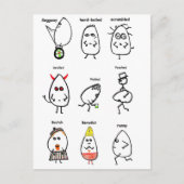 エッグおもしろいパン ポストカード (正面)