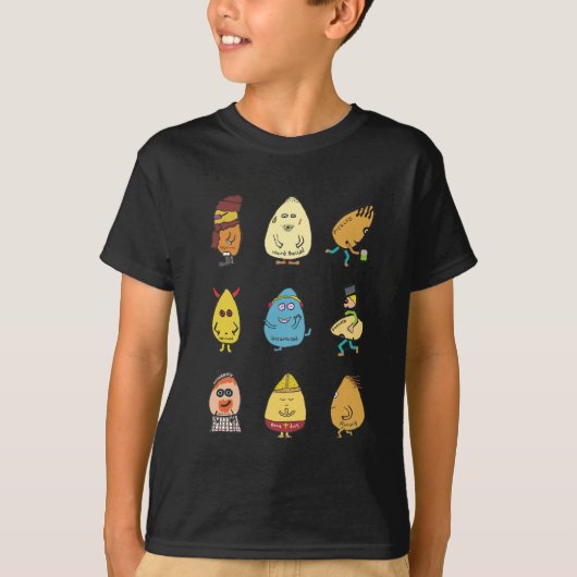エッグおもしろいパン Tシャツ (正面)