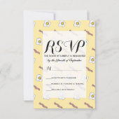 エッグアンドベーコンブレックファーストグルメパタおもしろいーン 出欠カード (正面)