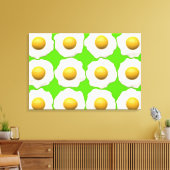 エッグアートポップ・アートのライムグリーンヒップスターキャンバス キャンバスプリント (インサイチュ (リビング))