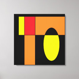 エッグインベーダーII – ケンゲージ抽象芸術アート キャンバスプリント