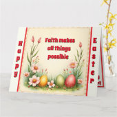 エッグイースターヴィンテージコレクシ人気があるョン カード (黄色い花)