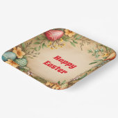 エッグイースターヴィンテージトレンディーコレクション ペーパープレート (傾斜あり)