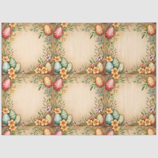 エッグイースターヴィンテージトレンディーコレクション 薄葉紙 (正面)