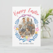 エッグエレガントハッピーイースターファミリー1枚の写真 シーズンカード (スタンド正面)