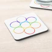 エッグオブライフチャクラスクエアセット コースター (左側)