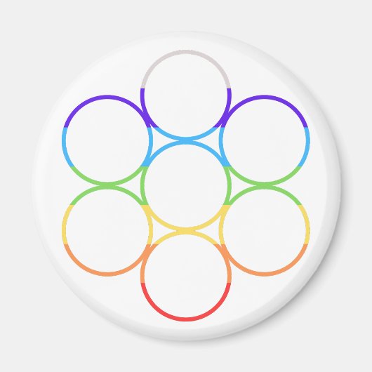 エッグオブライフチャクララウンド マグネット (正面)