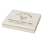 エッグカパーソナライズされたートンファ素朴ミリーファーム ラバースタンプ (スタンプ)