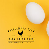 エッグカパーソナライズされたートンファ素朴ミリーファーム ラバースタンプ