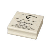 エッグカートンのインディアナコテージ食品法ラベル ラバースタンプ (スタンプ)