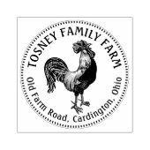 エッグカートンスタンプロースターファーム名 ラバースタンプ (インプリント)