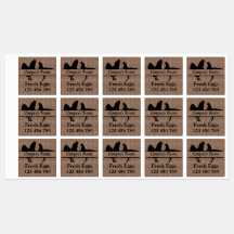 エッグカートンステッカーあなたのファーム名