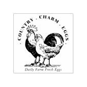 エッグカートンファミリーファームカントリー署名 ラバースタンプ (インプリント)