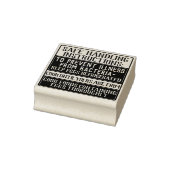 エッグカートン必要安全取扱説明書2" ラバースタンプ (スタンプ)