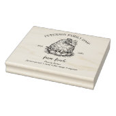 エッグカートン |ファミリーファームチキンヘンオーガニックフレッシュ ラバースタンプ (スタンプ)