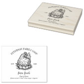 エッグカートン |ファミリーファームチキンヘンオーガニックフレッシュ ラバースタンプ (押印)