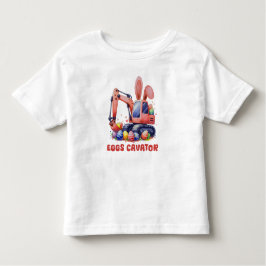 エッグキャベーターイースターエッグ狩りキッズ トドラーTシャツ