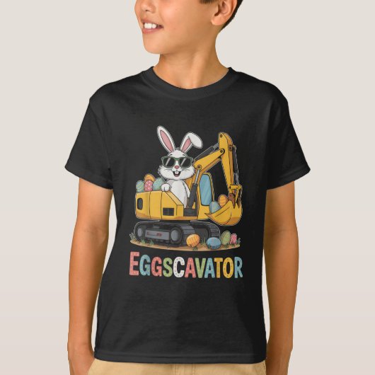 エッグキャベーターイースターバニー掘削機の幼児ボーイズE Tシャツ (正面)