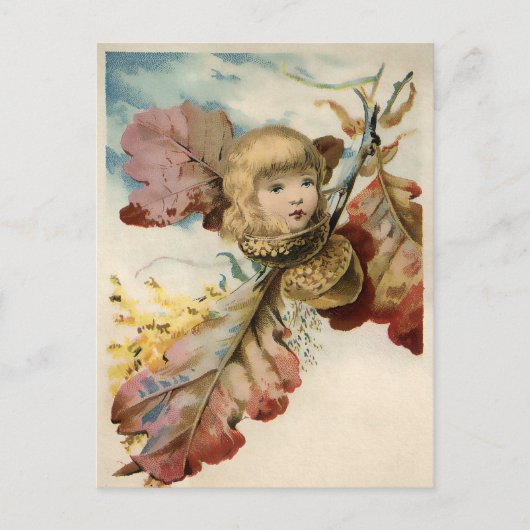 エッグコーンビクトリアンガールポストカード ポストカード (正面)