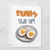 エッグサニーサイドアップفطور صحي بيض عيون 招待状 (正面)