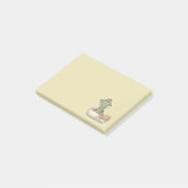 エッグシェルからかわいいベビーアリゲーターカートハッチ ポストイット (アングル)