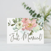 エッグシェルとくすみピンクのフラワーリング 新婚 (スタンド正面)