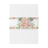 エッグシェルと赤面フローラ結婚式招待状インビ 招待状ベリーバンド (裏面例)