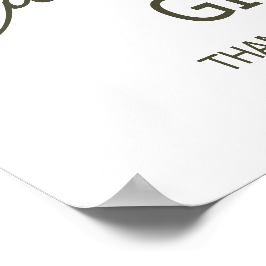 エッグシェルと赤面結婚フローラのカードとギフト ポスター (角)