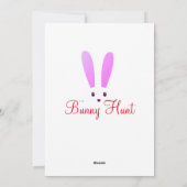 エッグシェルのかわいいイースターバニー シーズンカード (裏面)