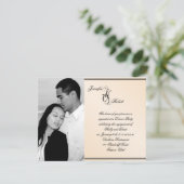 エッグシェルエレガン結婚スの婚約 招待状 (スタンド正面)