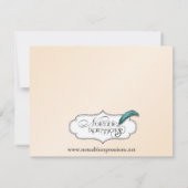 エッグシェルエレガン結婚スの婚約 招待状 (裏面)