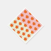 エッグシェルパターンの可愛いイースターシックパーティー スタンダードカクテルナプキン (角)