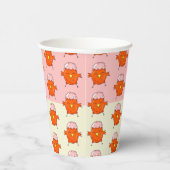 エッグシェルパターンの可愛いイースターシックパーティー 紙コップ (右)