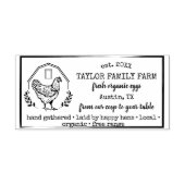 エッグスオーガニックファミリーファームヴィンテージチキン素朴ルー ラバースタンプ (インプリント)