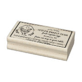 エッグスオーガニックファミリーファームヴィンテージチキン素朴ルー ラバースタンプ (スタンプ)