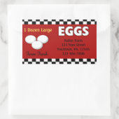 エッグスカスタムステッカー 長方形シール (バッグ)