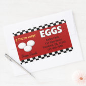 エッグスカスタムステッカー 長方形シール (封筒)