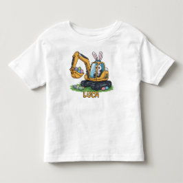 エッグスカベーターの幼児イースターTシャツ トドラーTシャツ