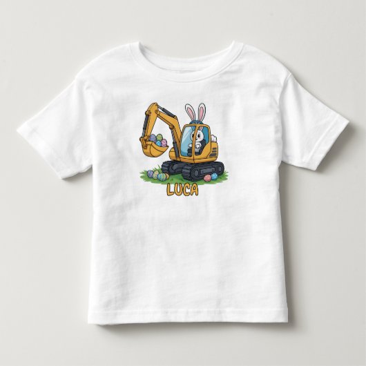 エッグスカベーターの幼児イースターTシャツ トドラーTシャツ (正面)