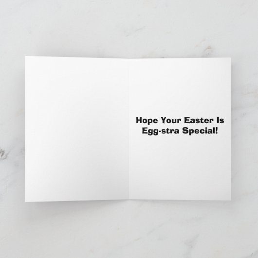 エッグストラ特別イースター明るく染められた卵 シーズンカード (内部)