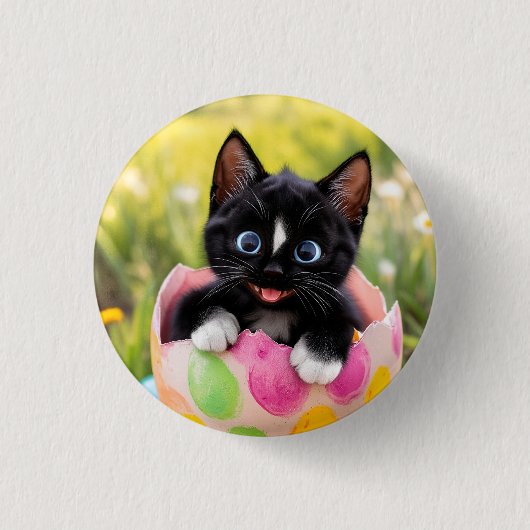 エッグストラ特別子猫:フェスティバルシェルのフェリーニ 缶バッジ (正面)