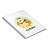 エッグスプローラー 面白い卵の冒険パターン ノートブック (右側)