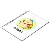 エッグスプローラー 面白い卵の冒険パターン ノートブック (左側)