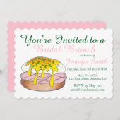 エッグズベネディクトブライダルウェディングシャワーブランチ 招待状 (正面/裏面)