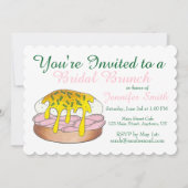 エッグズベネディクトブライダルウェディングシャワーブランチ 招待状 (正面)